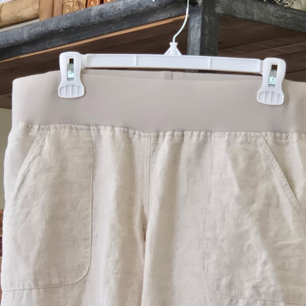 Allen Allen wide leg linen pants size M - Picture 5 of 10